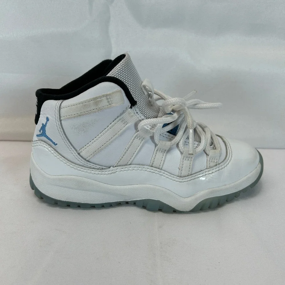 Jordan 11 Retro PS Legend Blue White Black 378039-104 Toddler Size 12.5C
